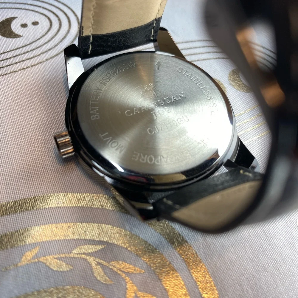 Caribbean Joe Beige and Black Chronograph Watch